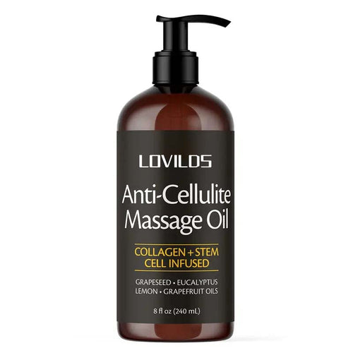 Cellulite Massage Oil 8oz - Smooth the Appearance of Cellulite - Body Care & Skin Care Massage Oil