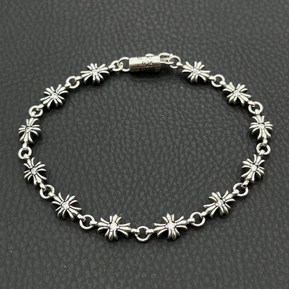 Cross flower dice bracelet jewelry