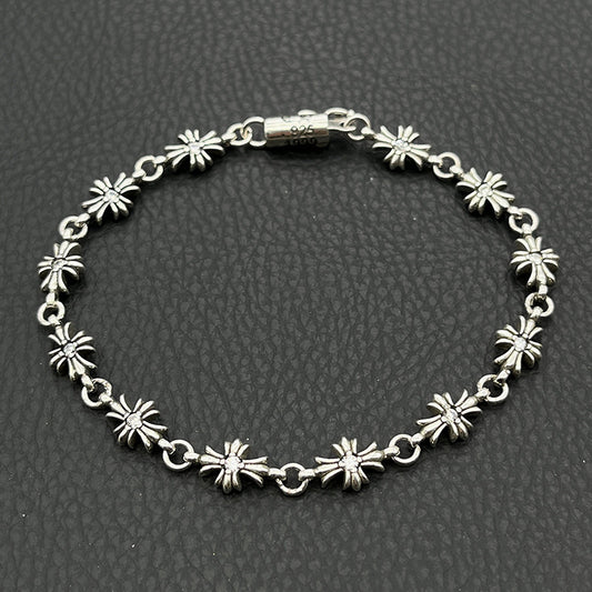 Cross flower dice bracelet jewelry
