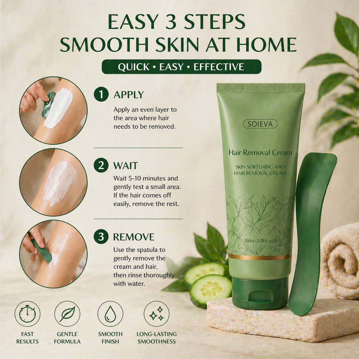 Soieva™ Hair Removal Cream for All Women & Men
