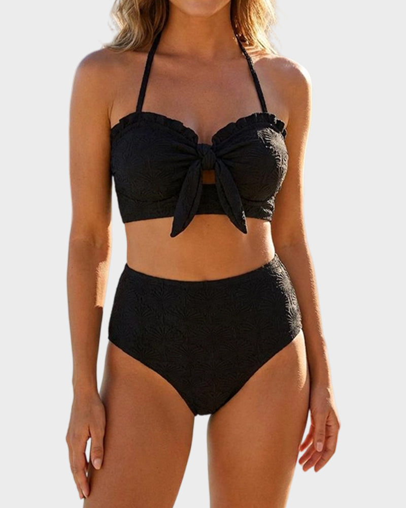 ⚡Limit Sale Now:50% OFF⚡Seashell Textured Push-Up Bikini Set