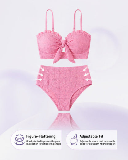 ⚡Limit Sale Now:50% OFF⚡Seashell Textured Push-Up Bikini Set