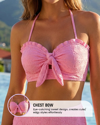 ⚡Limit Sale Now:50% OFF⚡Seashell Textured Push-Up Bikini Set