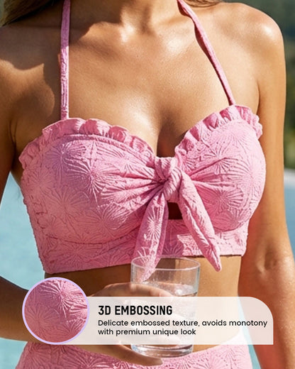 ⚡Limit Sale Now:50% OFF⚡Seashell Textured Push-Up Bikini Set